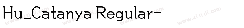 Hu_Catanya Regular字体转换